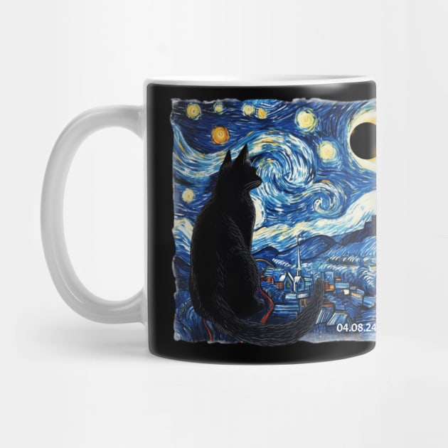 Starry Night Solar Eclipse 2024 by VisionDesigner